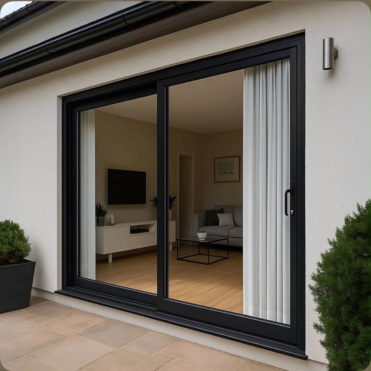 EQUIPREST — Baie coulissante aluminium anthracite